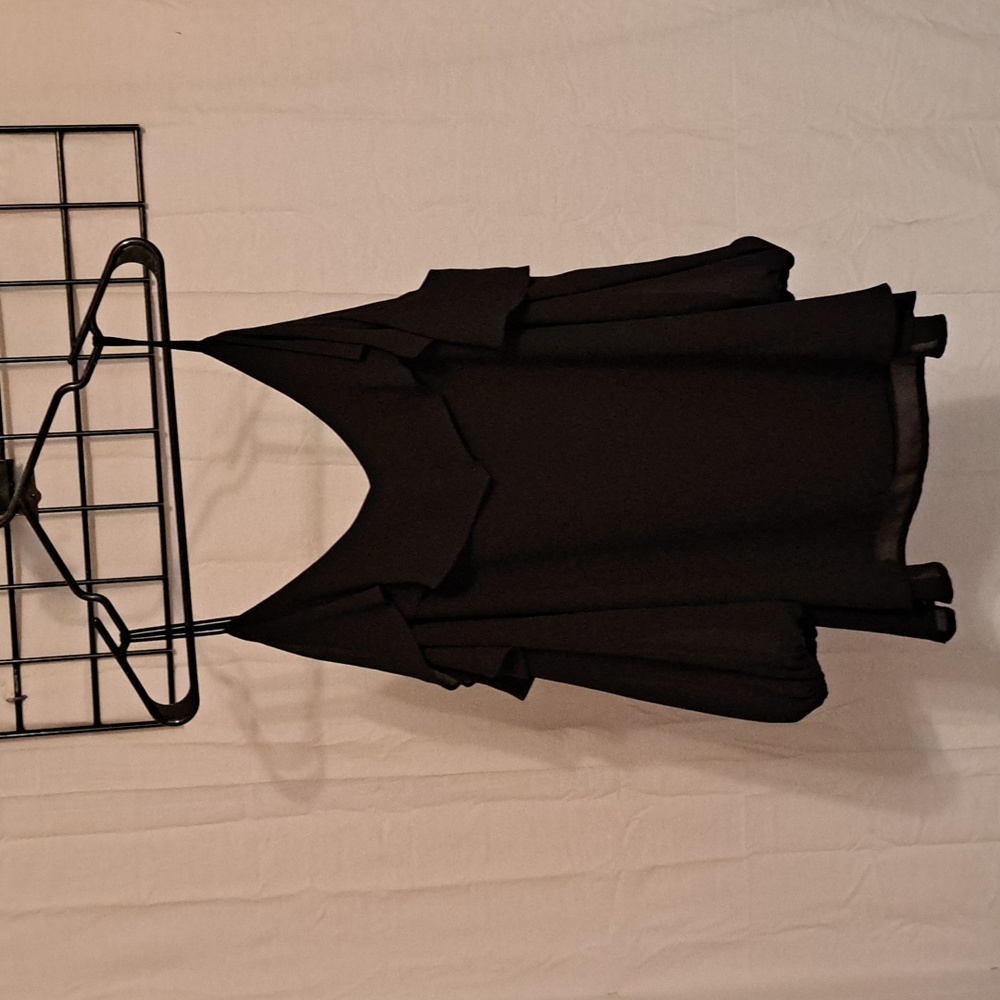 Doe & Rae Black Ruffle Blouse - Picture 4 of 5